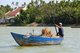 Vietnam: Transport boat on the Thu Bon River, Hoi An